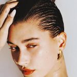 Hailey Bieber Wears a Micro Thongkini and a Completely Sheer Cardigan