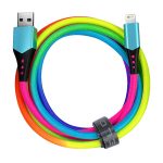 Save $20 on a two-pack of MFi-certified rainbow lightning cables