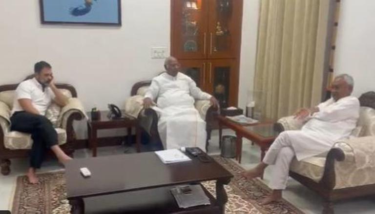 Nitish Kumar continues Oppn unity spree, meets Congress president Kharge, Rahul Gandhi | India News