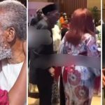 “Marry a good wife” – Video of Joke Silva patiently leading husband Olu Jacobs at his birthday party