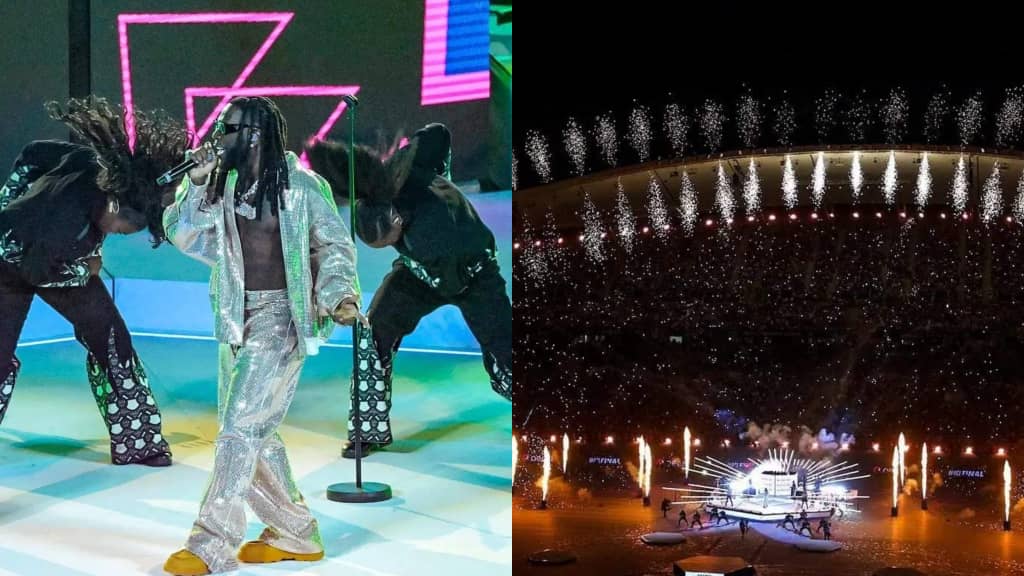 African Giant  – Burna Boy Shut Its Down At The UEFA Champions League Finale