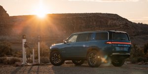 Rivian hopes to earn carbon credits for its home electric vehicle chargers