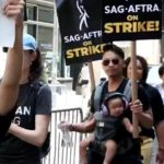 Hollywood actors join writers on the picket lines as SAG-AFTRA strike gets underway