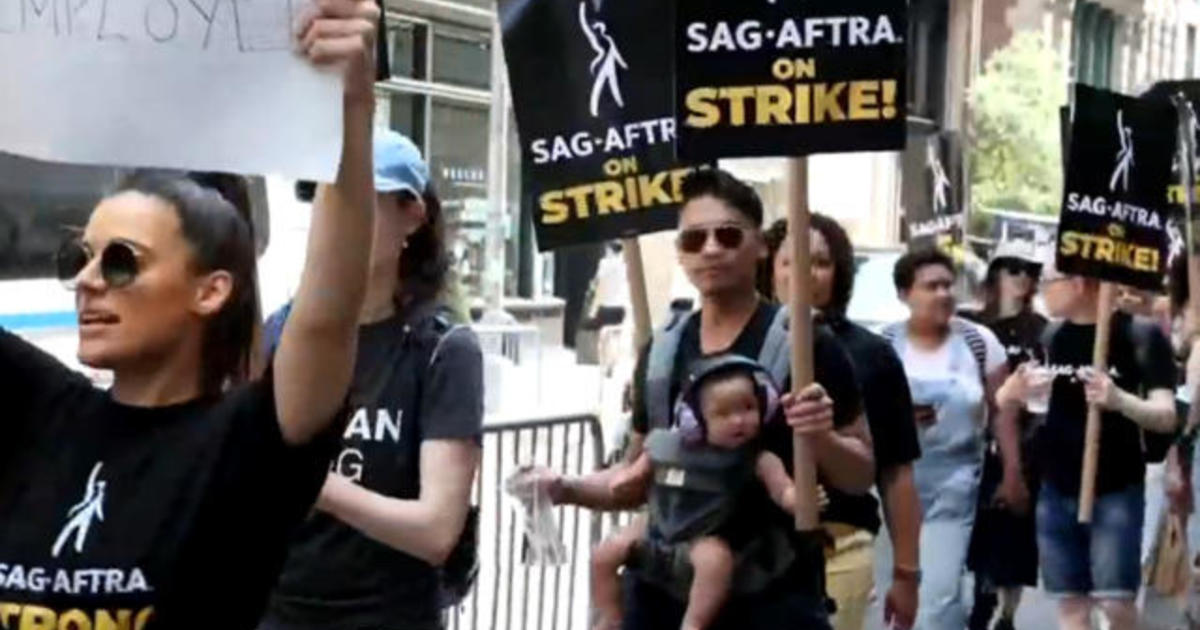 Hollywood actors join writers on the picket lines as SAG-AFTRA strike gets underway