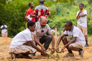 EU plants 500 trees in Atewa Forest and launches Green Jobs Report