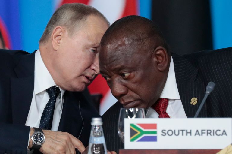 US lawmaker group wants S Africa punished over Russia ties