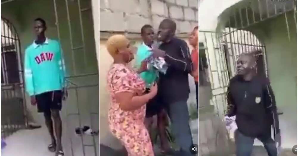 “You Carry Your Mama Age Mate”: Nigerian Dad Catches 21-Year-Old Son at Sugar Mummy’s House, Video Trends