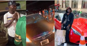 Nigerians react as Portable buys fairly used car for his new artiste (Video)