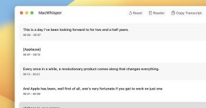 MacWhisper transcription app gets major update with new Display Mode