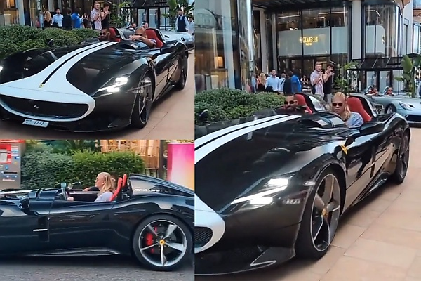 Man City Star Haaland Spotted In Monaco With A Roofless Ferrari Monza SP2 Worth $1.8 Million