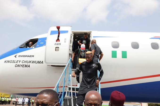 WATCH: Super Eagles return to Lagos after sealing AFCON ticket with Sierra Leone win