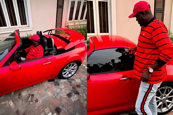 Actor Muyiwa Ademola Shows Off His 2-seater Mazda MX-5 Miata Convertible