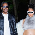 Pregnant Rihanna Bares Baby Bump As She & A$AP Rocky Match In Denim At Pharrell’s Louis Vuitton Show