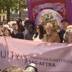 A-listers rally in UK in support of striking Hollywood writers