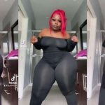 “Waiting be this”  – Reactions As Th¡ck lady causes confusion as she sh!kes her b!ckside in a trending video (Watch)