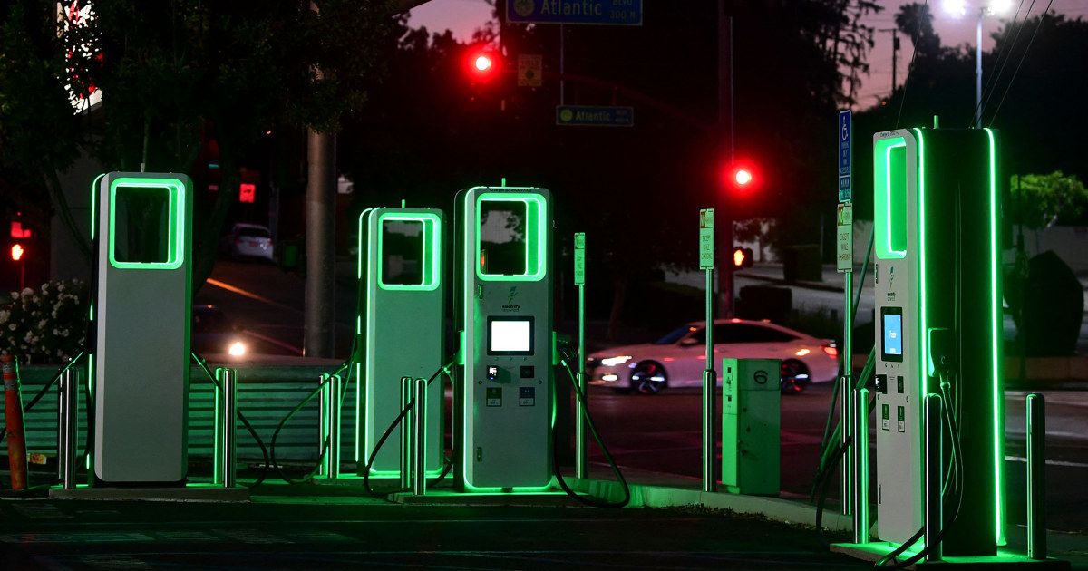 Major automakers unite to build electric vehicle charging network they say will rival Tesla’s