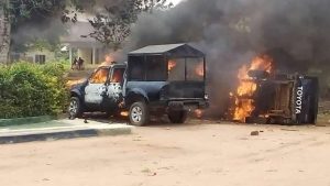 Gunmen Attack Abia Commissioner’s Convoy, Kill Two Policemen [GRAPHIC IMAGES]