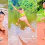 “I No Play when I Small”: Lady who was Raised by Military Dad Visits River to Pack Sand, Video Causes Buzz