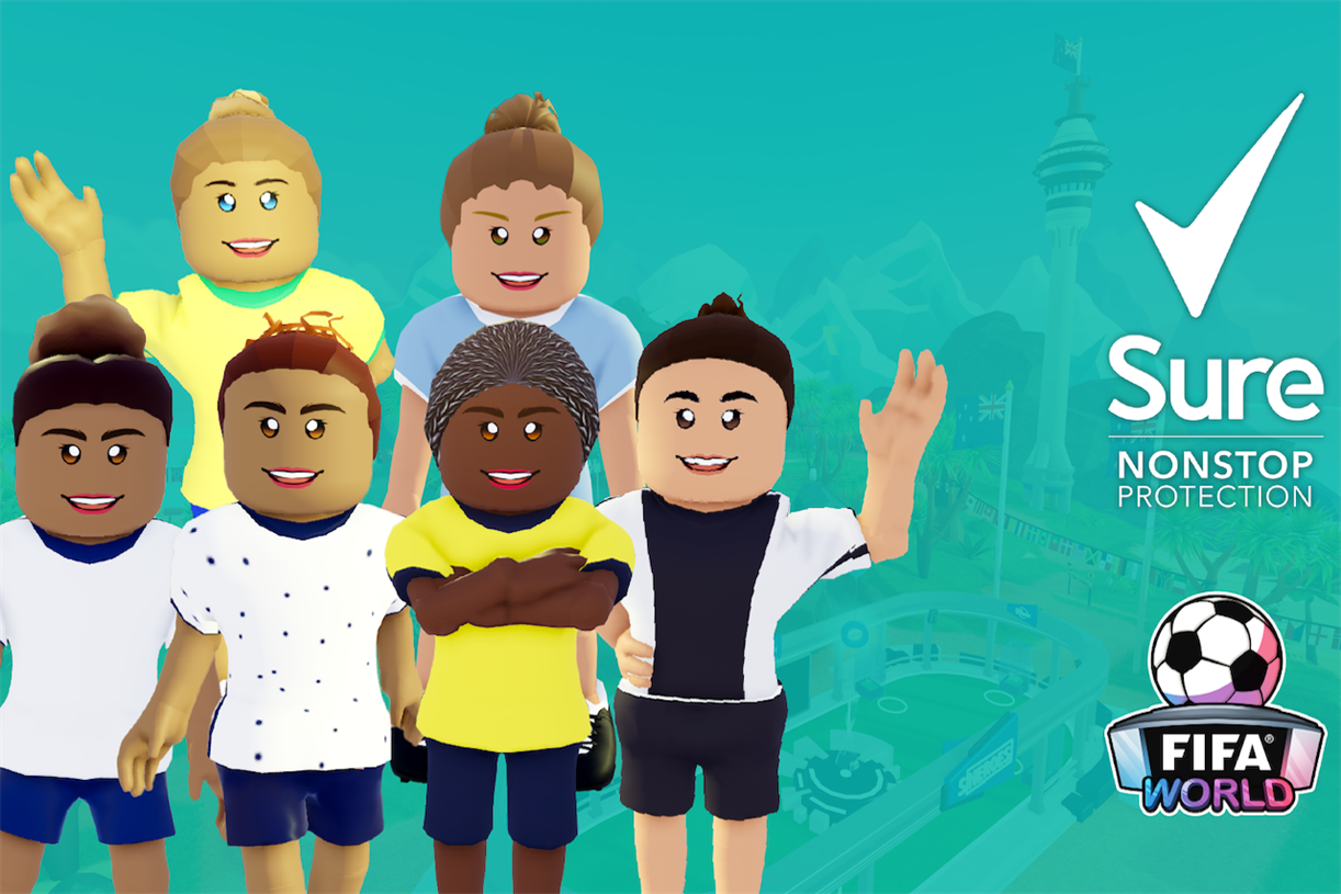 Sure kicks off female-empowering Roblox activation for Fifa Women’s World Cup