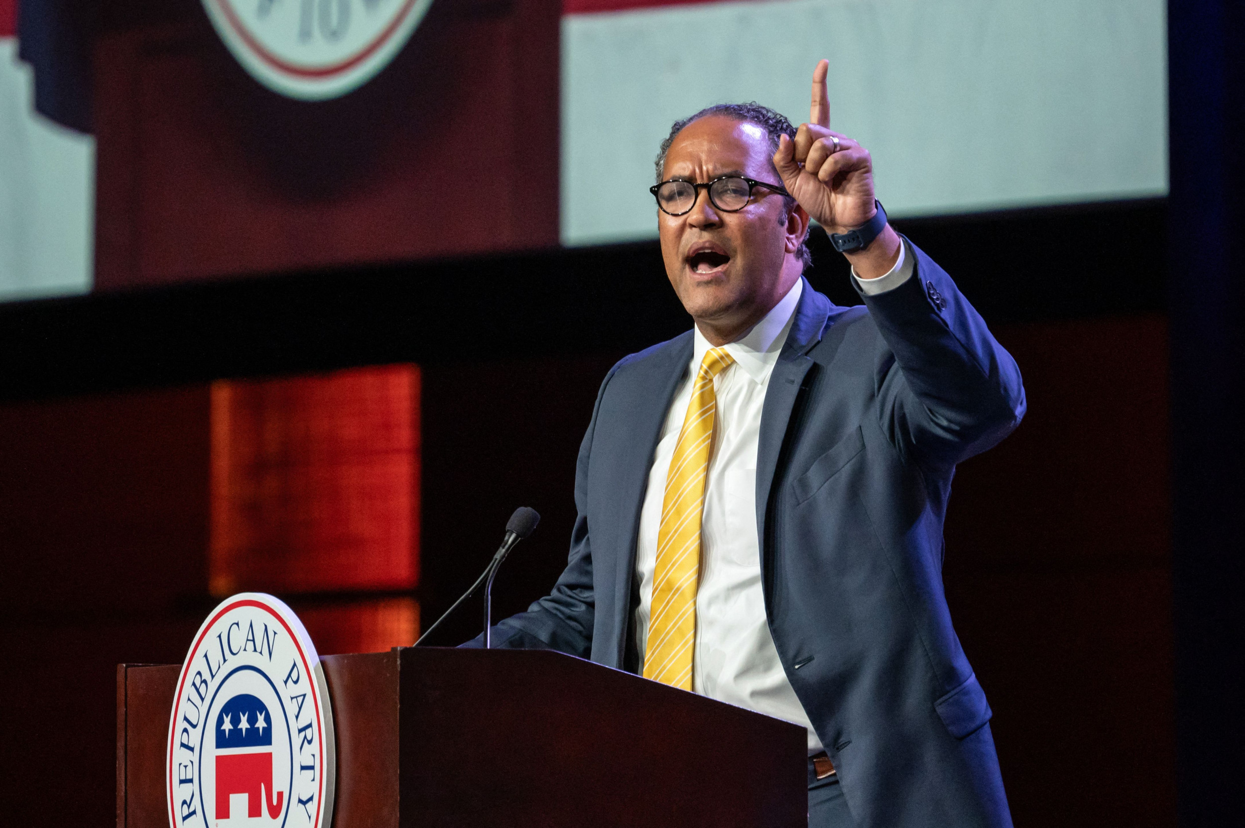 GOP Candidate Booed for Saying Trump’s ‘Running to Stay Out of Prison’