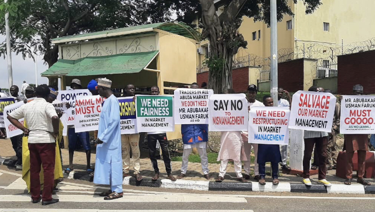 Abuja traders protest AMML leadership crisis, seek FCTA intervention