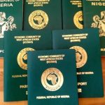 Nigerian passport climbs nine places in global ranking