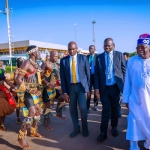 Tinubu arrives Guinea-Bissau, visits Nigerian troops