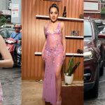 Urfi Javed TROLLED As She Dolls Up In SEXY Sheer Bodycon Dress With Flower Embellishments & Thigh-High Slit