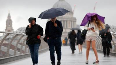 Danger to life warning issued as Storm Antoni hits parts of Britain