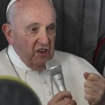 Pope discusses health, his ditched peace prayer in Fatima and LGBTQ+ Catholics in airborne briefing