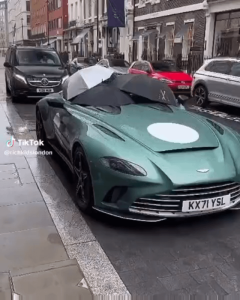 When your ultra rare Supercar doesn’t come with a roof in London