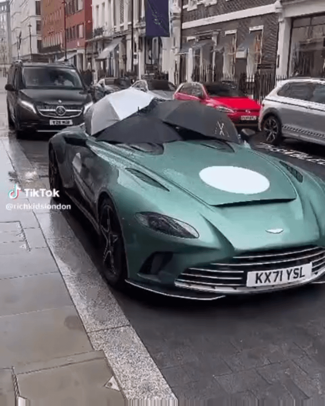 When your ultra rare Supercar doesn’t come with a roof in London