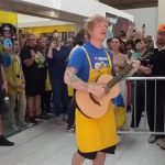 Ed Sheeran Played ‘Lego House’ Outside a Lego Store