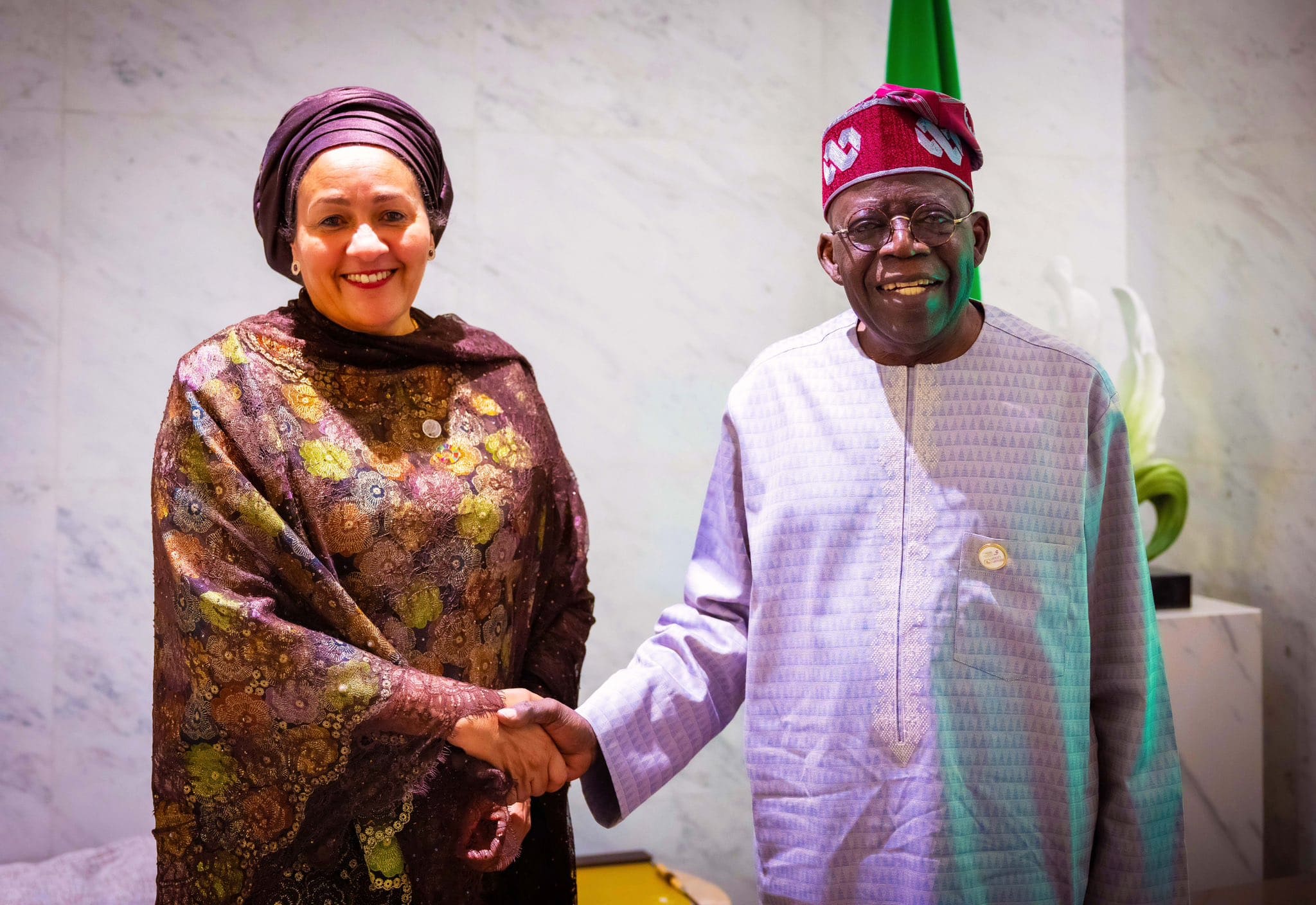 Tinubu Meets UN Deputy Secretary-General, Mohammed At AU Summit [Photos]