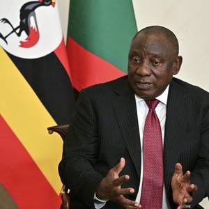 South African leader says that arresting Putin if he comes to Johannesburg next month would be ‘war’