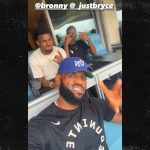 LeBron James and Son Bronny James Hit Dodgers Game Month After Cardiac Arrest