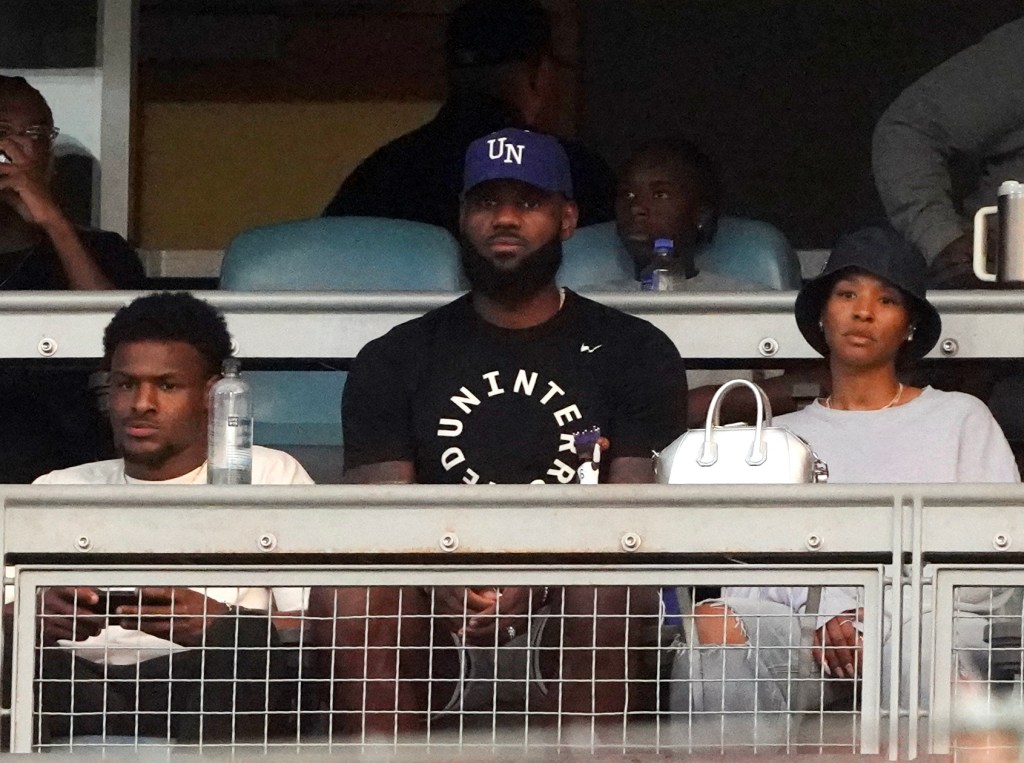 LeBron, Bronny James attend Dodgers game month after son’s cardiac arrest