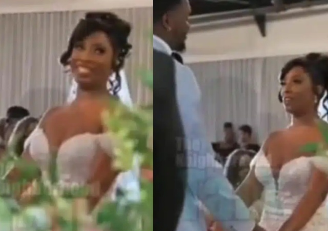 Mild drama as Bride refuses to recite wedding vows about obeying her husband