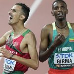 Morocco’s El Bakkali wins new world championship title in the 3,000-meters steeplechase