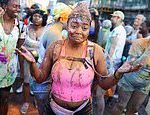 It’s party time! Flamboyant revellers mark Notting Hill carnival in style as amazing spectacle of music, dance and steel bands makes its way through streets of West London with two million partygoers flocking to celebrate over bank holiday weekend