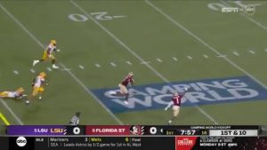 Keon Coleman Scores First Touchdown At Florida State To Take Lead Against LSU