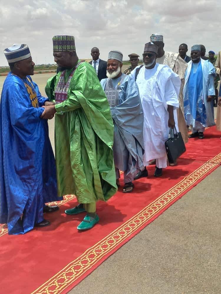 JUST IN: Nigerian Islamic Clerics Arrive Niger Republic to for Negotiations [PHOTOS]