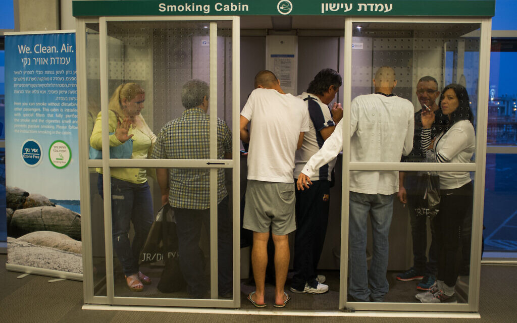 ‘Have we not learned anything?’: Ben Gurion Airport reinstates smoking room