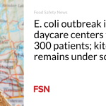 E. coli outbreak involving daycare centers tops 300 patients; kitchen remains under scrutiny