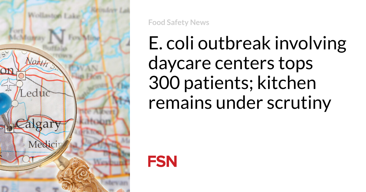 E. coli outbreak involving daycare centers tops 300 patients; kitchen remains under scrutiny