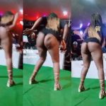 Crazy nightlife: A lady exposes her naked booty in a club and leaves revellers screaming their lungs out (Trending video).