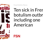 Ten sick in French botulism outbreak, including one American