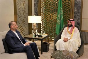 Saudi Crown Prince hosts Iranian Foreign Minister for first time