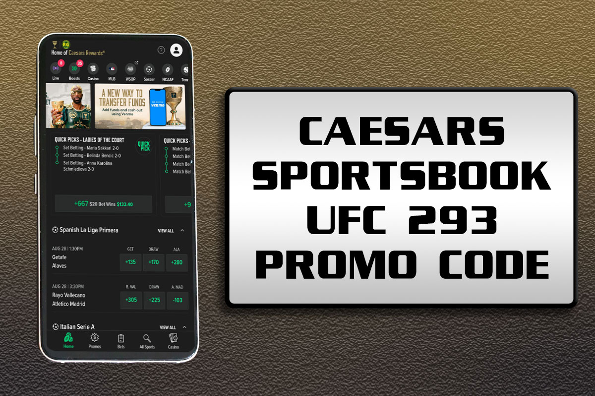 Caesars Sportsbook UFC 293 Promo Code NEWSWKGET: Bet $50, Get $250 Bonus