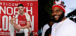 Arsenal Unveils New Signing, Declan Rice, Using Odumodublvck’s Hit Song